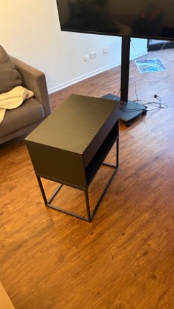 Black End Table / Nightstand — FREE TODAY