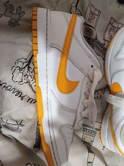 Nike Dunk Low White Yellow Sneakers