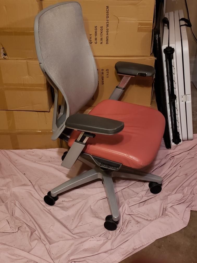 All steel leather office chairs