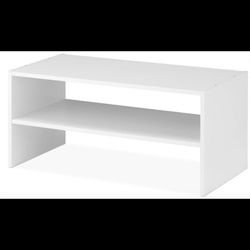 Whitmor Wood Stackable 2-Shelf Shoe Rack