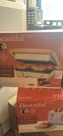 Beautiful by Drew Barrymore 2-in-1 Panini Press & Grill