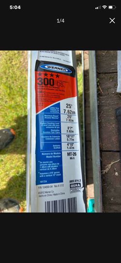 Like new 26’ 300lb Werner MT-26 5 point multi purpose ladder