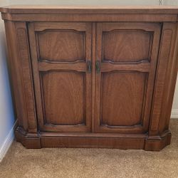 Mid-Century Modern Drexel “Tritone” Walnut Cabinet / Credenza