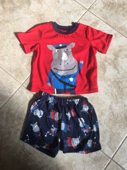 Carter’s rhino 2 pcs outfit set size 12m