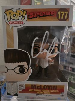Christopher Mintz-Plasse signed McLovin Superbad 177 Funko Pop