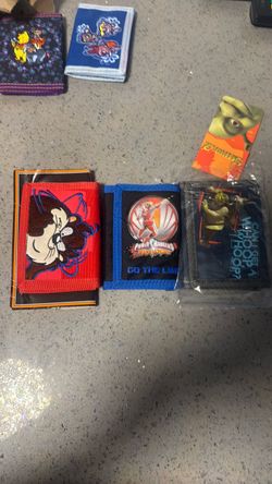 Lot of 5 Kids Character Wallets kids