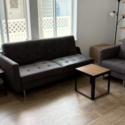 Sofa, 2 Side Chairs and Dresser