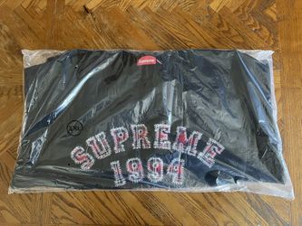 Supreme Plaid Arc Crewneck Black Size XXL