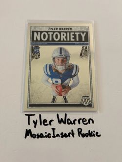 Tyler Warren Indianapolis Colts TE Mosaic Short Print Insert Rookie Card.
