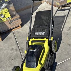 Ryobi 40v lawnmower with 6.0 amp battery and charger