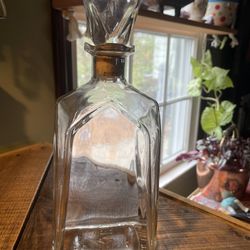 Vintage Glass Bottle Decanter 