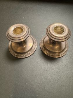 Vintage Sterling Silver Candlesticks