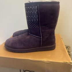 UGGS Ultra Soft Classic Short Bling Purple Women’s Boots