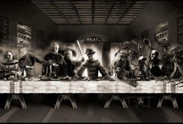 Slasher Supper Black & White Wall Poster 36"x24"