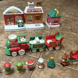 Little People Christmas Building Train Sleigh 
