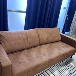 Moving Sale! Suede Couch 