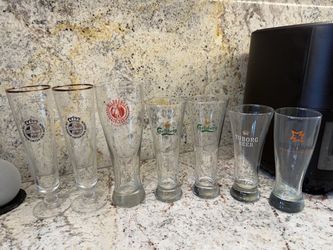 Beer glass collection