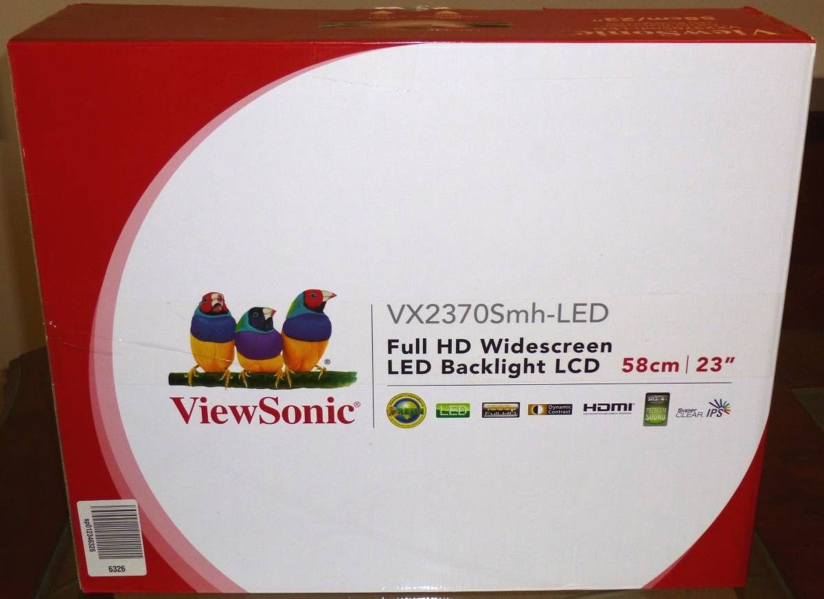 ViewSonic 23" VX2370Smh-LED H.D. Display with SRS Sound