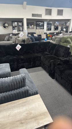 Black sectional