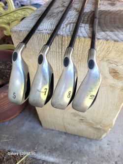 Calloway Big Bertha Cavity Back Irons 5, 7, 8 and 10. Graphite shafts.