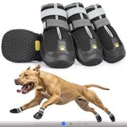 LUCKYPAW Dog Shoes for Large Medium Dogs, Breathable Dog Boots for Hot Pave