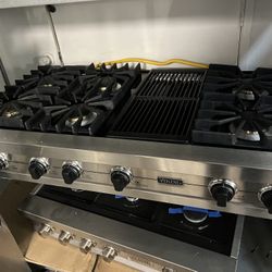 Viking Gas Range Top 48” 2yr Warranty/install
