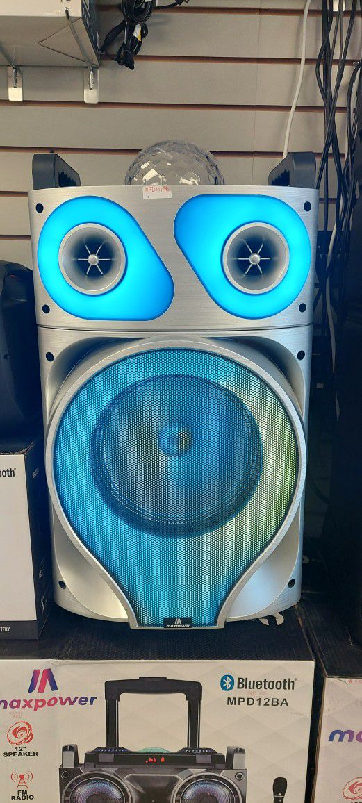 MaxPower Party Speaker With Mic & Bluetooth Brand New Cash Deal $129.