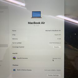 MacBook Air M1 2020 Model Rose Gold