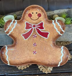 Gingerbread Man serving platter