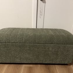 Green/olive Storage Bench/ottoman