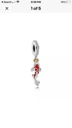 Red Koi Fish  Charm