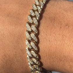 14k Gold Bust Down Bracelet 