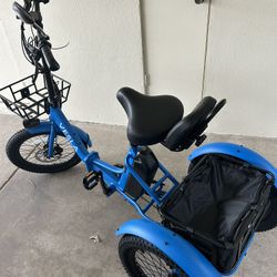 Two brand new Vesla foldable electric Trike