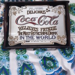 Vintage Coca-Cola Tray Mirror
