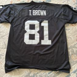 Tim Brown #81 Raiders Jersey Size XL 