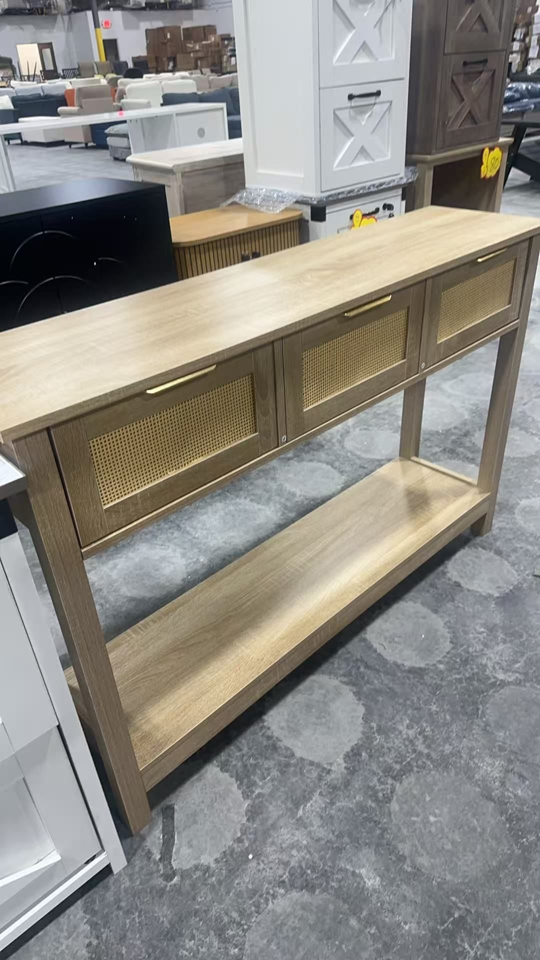 Rattan Console Table, Entryway Table, Sofa Table 