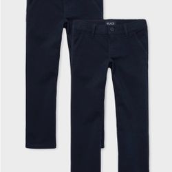 The Children’s Place Girls Uniform Stretch Bootcut Chino Pants 2-Pack Size 6