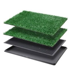“New”2 Pk Artificial Grass And Tray(16 X20) For Potty Training(retail$39)