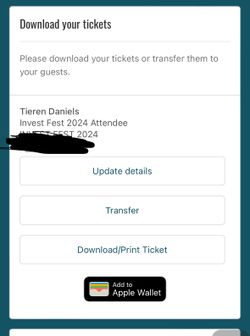 Invest Fest Ticket