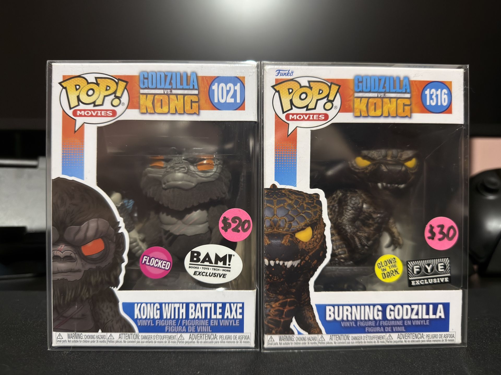 GODZILLA V KONG Funko Pops