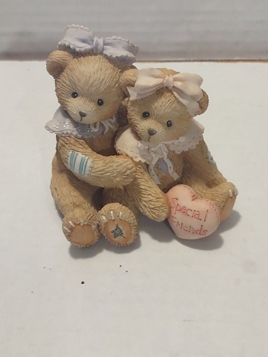 1993 Cherished Teddies Elizabeth and Ashley My Beary Best Friend