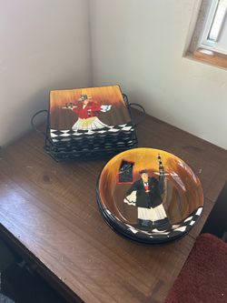 Cute Italian themed plates and bowls