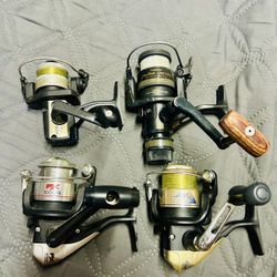 4 Shimano spinning reel $100 for all. $30ea