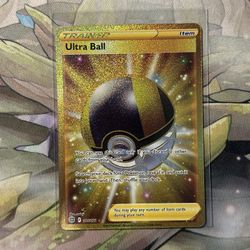 Pokemon Ultra Ball Gold Secret Hyper Rare Brilliant Stars 