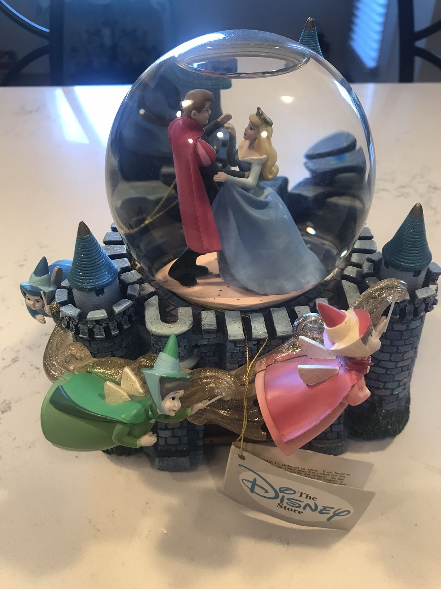 Disney sleeping beauty musical Glitter Water globe