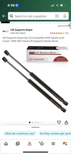 1(contact info removed). Toyota Landcruiser. Lx470. 100 Series. Hood Struts.