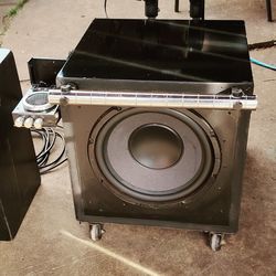 Homemade 320 W Bluetooth 24-in Flat Screen TV jailbroke Fire Stick Remote 12-in Woofer 8-in Woofer 3 Tweeters And Sounds Real Nice 100$