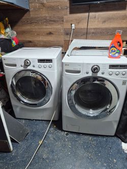 LG True steam washer and gas dryer