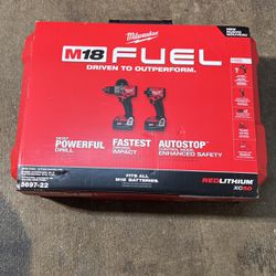 Milwaukee Drill S Set  Model 3697-22.  New Model 
