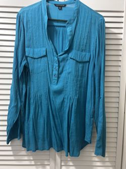 Turquoise Tunic Top Xl. Zac And Rachel Brand 